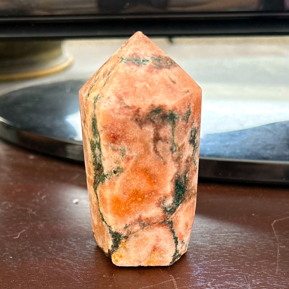 NWT Pink Amethyst with Jasper Tower